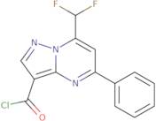 7-Difluoromethyl-5-phenyl-pyrazolo[1,5-a]pyrimidine-3-carbonyl chloride