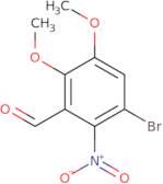 3-Bromo-5,6-dimethoxy-2-nitrobenzaldehyde