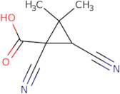 1,3-Dicyano-2,2-dimethylcyclopropane-1-carboxylic acid