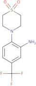 4-[2-Amino-4-(trifluoromethyl)phenyl]-1λ⁶-thiomorpholine-1,1-dione