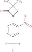 3,3-Dimethyl-1-[2-nitro-4-(trifluoromethyl)phenyl]azetidin-2-one