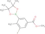 Methyl 3-fluoro-4-methyl-5-(4,4,5,5-tetramethyl-1,3,2-dioxaborolan-2-yl)benzoate