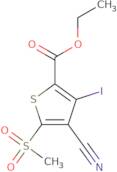 Ethyl 4-cyano-3-iodo-5-methylsulfonyl-thiophene-2-carboxylate