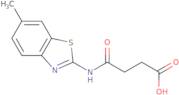 4-((6-Methyl-1,3-benzothiazol-2-yl)amino)-4-oxobutanoic acid