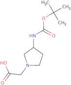 2-(3-{[(tert-Butoxy)carbonyl]amino}pyrrolidin-1-yl)acetic acid