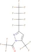 1-Trifluoroacetyl-3-nonafluorobutyl-5-(trifluoromethyl)pyrazole