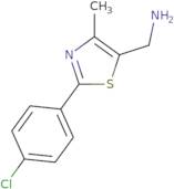 [2-(4-Chlorophenyl)-4-methyl-1,3-thiazol-5-yl]-methanamine