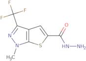 1-Methyl-3-(trifluoromethyl)-1H-thieno[2,3-c]pyrazole-5-carbohydrazide