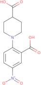 1-(2-Carboxy-4-nitrophenyl)-4-piperidinecarboxylic acid