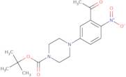 4-(3-Acetyl-4-nitrophenyl)piperazine, N1-BOC protected