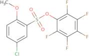 2,3,4,5,6-Pentafluorophenyl 5-chloro-2-methoxybenzenesulphonate