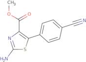 Methyl 2-amino-5-(4-cyanophenyl)-1,3-thiazole-4-carboxylate