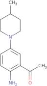 1-[2-Amino-5-(4-methylpiperidin-1-yl)phenyl]ethan-1-one