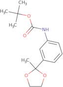 3-(2-Methyl-1,3-dioxolan-2-yl)aniline, N-BOC protected