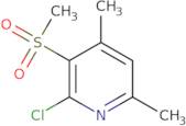 2-Chloro-3-methanesulfonyl-4,6-dimethylpyridine