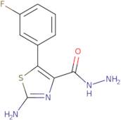 2-Amino-5-(3-fluorophenyl)-1,3-thiazole-4-carbohydrazide