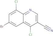 6-Bromo-4,8-dichloro-quinoline-3-carbonitrile