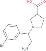 1-[2-Amino-1-(3-bromo-phenyl)-ethyl]-pyrrolidine-3-carboxylic acid