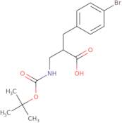 2-N-Boc-2-aminomethyl-3-(4-bromo-phenyl)-propionic acid