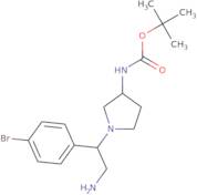 3-N-Boc-amino-1-[2-amino-1-(4-bromo-phenyl)-ethyl]-pyrrolidine