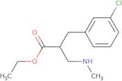 Ethyl 3-(3-chloro-phenyl)-2-methylaminomethyl-propionate