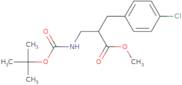 Methyl 2-N-Boc-2-aminomethyl-3-(4-chloro-phenyl)-propionate