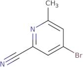 4-Bromo-6-methyl-pyridine-2-carbonitrile