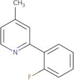 2-(2-Fluorophenyl)-4-methylpyridine