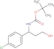 tert-Butyl N-[1-(4-chlorophenyl)-3-hydroxypropyl]carbamate