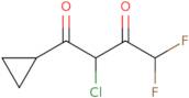 2-Chloro-1-cyclopropyl-4,4-difluorobutane-1,3-dione