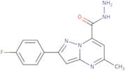 2-(4-Fluorophenyl)-5-methylpyrazolo[1,5-a]pyrimidine-7-carbohydrazide