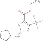 Ethyl 2-(cyclopentylamino)-4-(trifluoromethyl)-1,3-thiazole-5-carboxylate