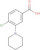 4-Chloro-3-piperidin-1-yl-benzoic acid