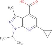 6-Cyclopropyl-1-isopropyl-3-methyl-1H-pyrazolo[3,4-b]pyridine-4-carboxylic acid