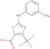 2-[(3-Methylphenyl)amino]-4-(trifluoromethyl)-1,3-thiazole-5-carboxylic acid