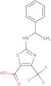 2-[(1-Phenylethyl)amino]-4-(trifluoromethyl)-1,3-thiazole-5-carboxylic acid