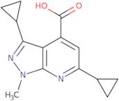 3,6-Dicyclopropyl-1-methyl-1H-pyrazolo[3,4-b]pyridine-4-carboxylic acid