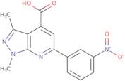 1,3-Dimethyl-6-(3-nitrophenyl)-1H-pyrazolo[3,4-b]pyridine-4-carboxylic acid