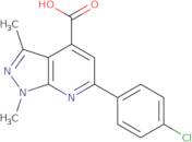 6-(4-Chloro-phenyl)-1,3-dimethyl-1 H -pyrazolo[3,4- B ]pyridine-4-carboxylic acid