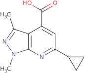 6-Cyclopropyl-1,3-dimethyl-1 H -pyrazolo[3,4- b ]pyridine-4-carboxylic acid