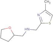 [(4-Methyl-1,3-thiazol-2-yl)methyl](oxolan-2-ylmethyl)amine