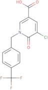 5-Chloro-6-oxo-1-(4-(trifluoromethyl)benzyl)-1,6-dihydropyridine-3-carboxylic acid