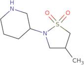 3-​(4-​Methyl-​1,​1-​dioxido-​2-​isothiazolidinyl)​-piperidine