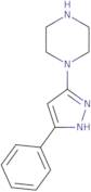 1-(3-Phenyl-1H-pyrazol-5-yl)piperazine