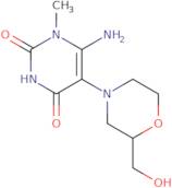 6-Amino-5-[2-(hydroxymethyl)morpholin-4-yl]-1-methyl-1,2,3,4-tetrahydropyrimidine-2,4-dione