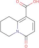 6-Oxo-2,3,4,6-tetrahydro-1H-quinolizine-9-carboxylic acid