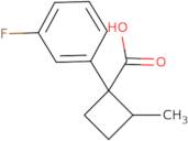 1-(3-Fluorophenyl)-2-methylcyclobutane-1-carboxylic acid