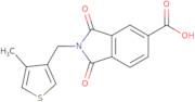 2-[(4-Methylthiophen-3-yl)methyl]-1,3-dioxo-2,3-dihydro-1H-isoindole-5-carboxylic acid