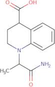 1-(1-Carbamoylethyl)-1,2,3,4-tetrahydroquinoline-4-carboxylic acid