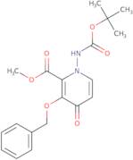3-Benzyloxy-1-Boc-amino-4-oxo-1,4-dihydro-pyridine-2-carboxylic acid methyl ester